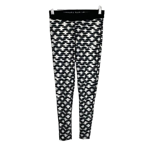 Nike Dri Fit Printed Relay Training Leggings Women's XS Running Workout Warm - Picture 2 of 12